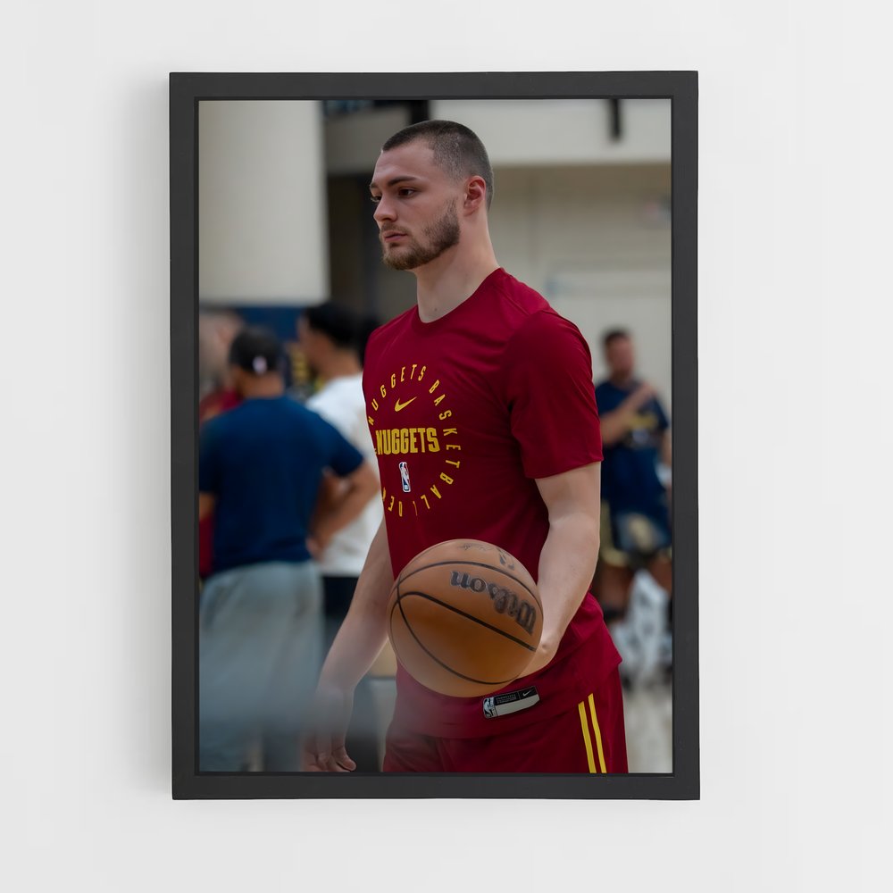 Poster Christian braun fougue – affiche Basketball (vue 2)